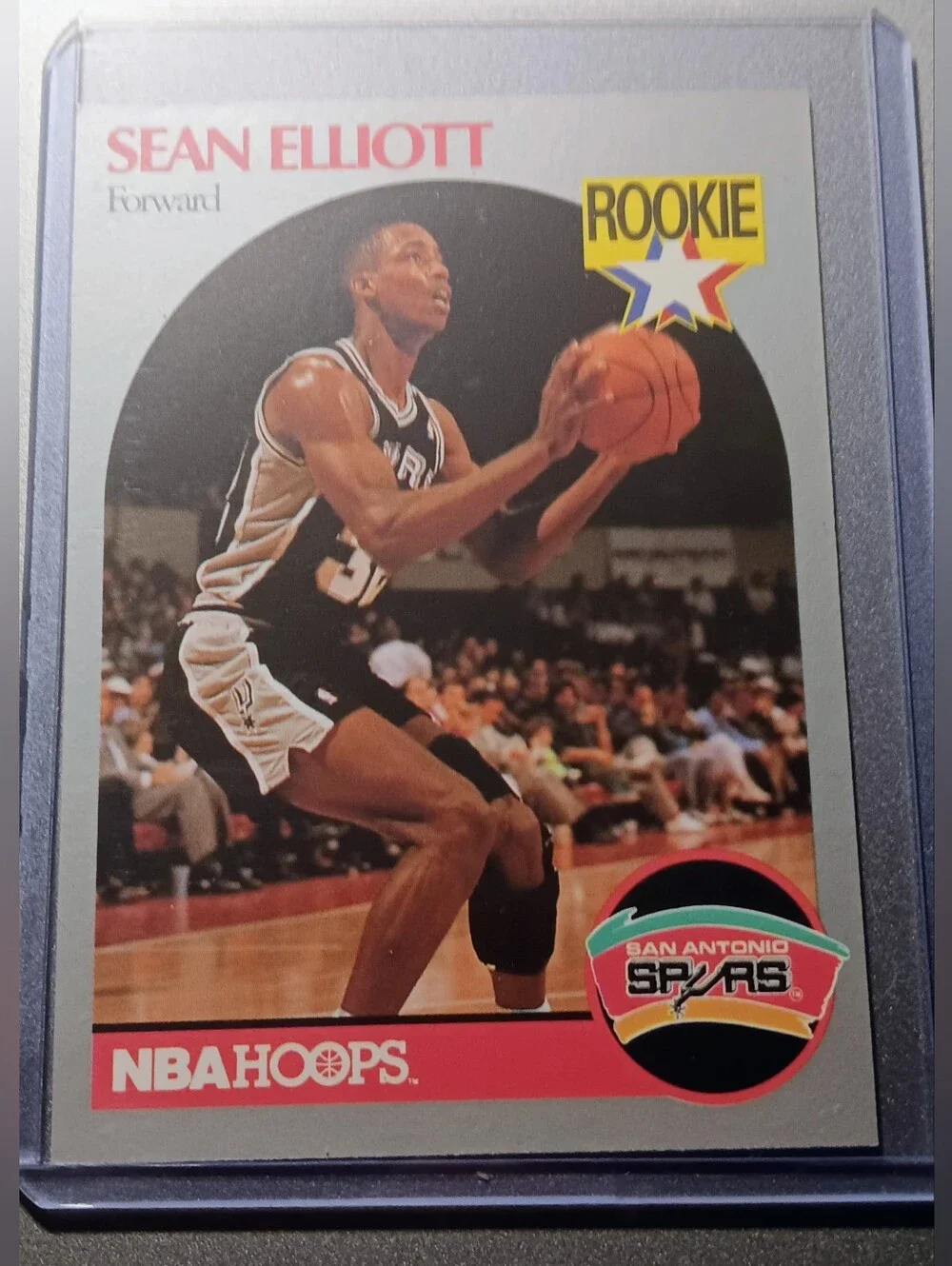 1990 NBA Hoops Basketball #267 Sean Elliot San Antonio Spurs Rookie RC Card